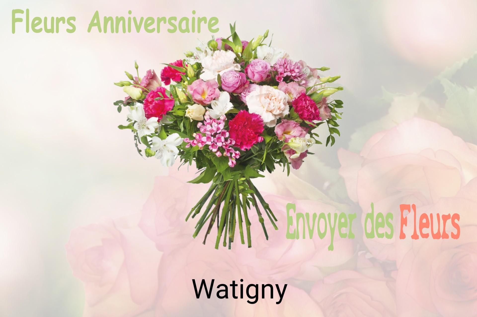 Bouquet de fleurs d’anniversaire livré à Watigny